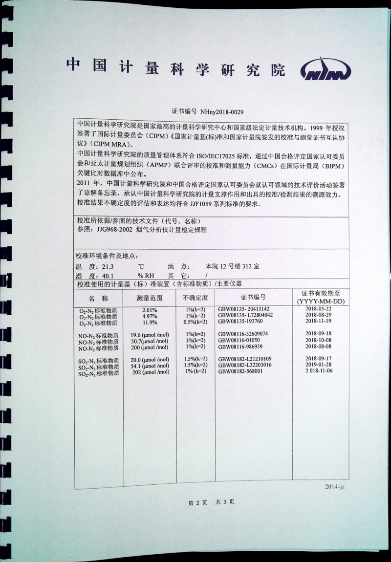 KM900計量證書2