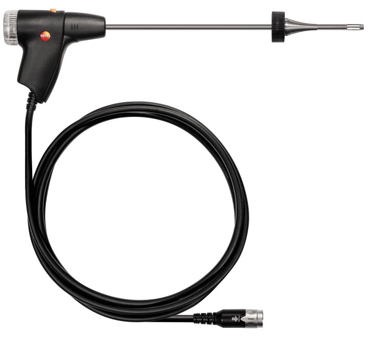 德圖 TESTO 模塊化煙氣探頭，長180 mm，直徑8 mm，耐溫500 °C ，TüV-tested