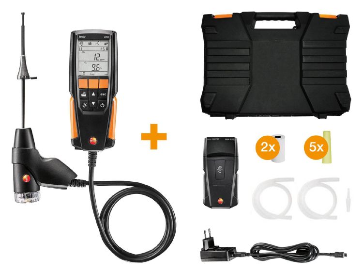 德圖 testo 310 煙氣分析儀 - 煙氣套裝，帶打印機(jī)