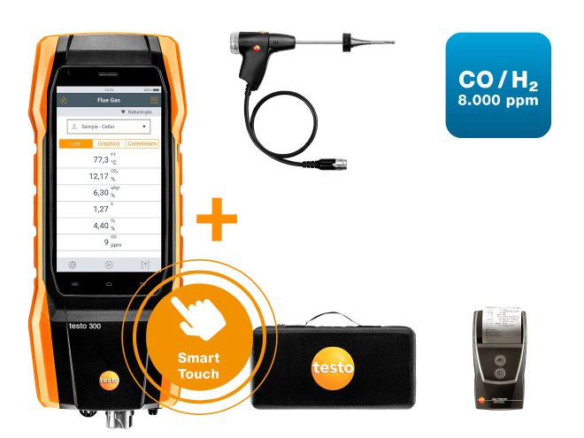 德圖 testo 300 - 煙氣分析儀通用型工業(yè)款套裝2
