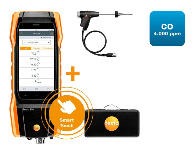 德圖 testo 300 - 煙氣分析儀通用型基礎款套裝1